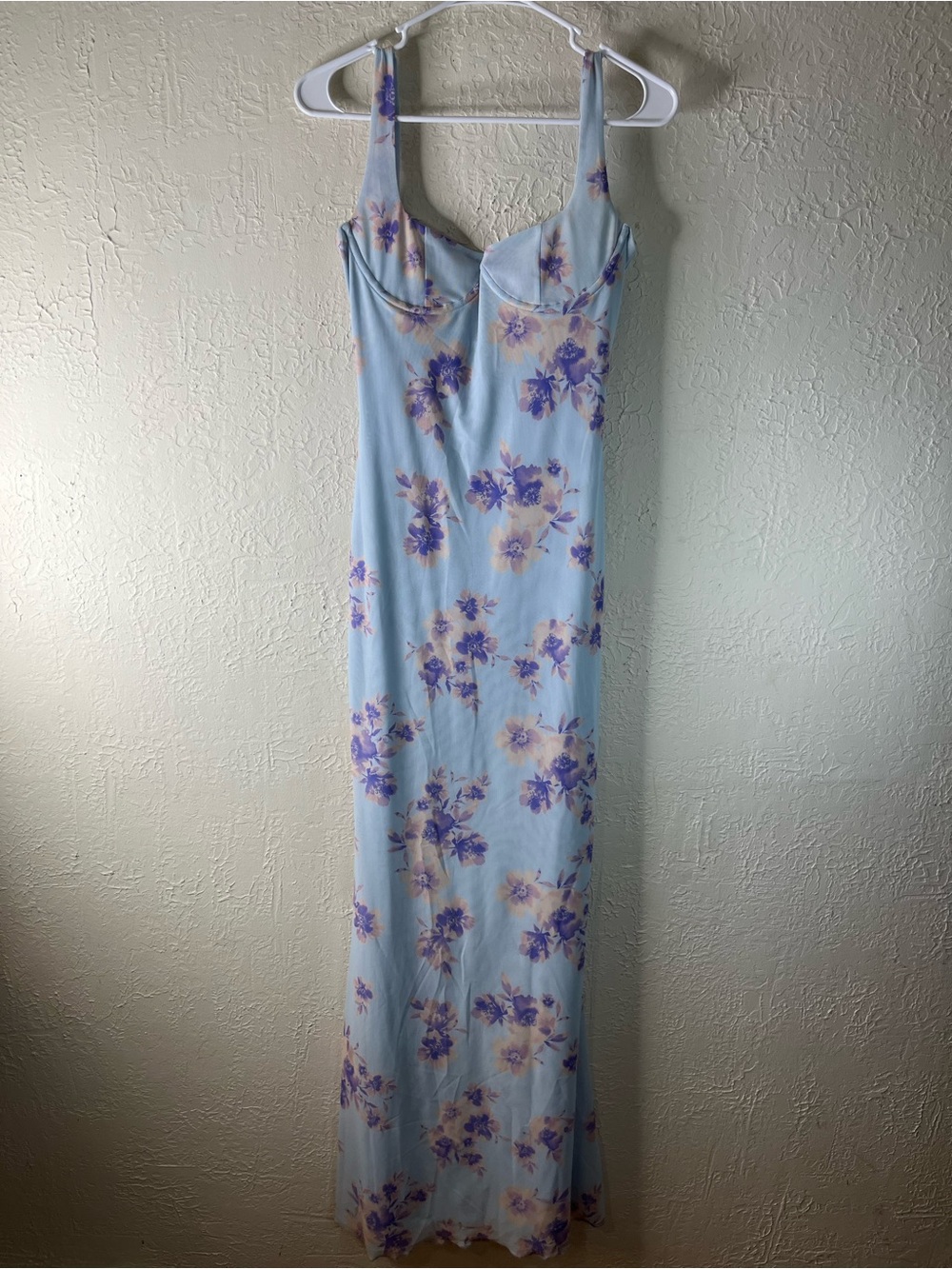Peppermayo Charity Bustier Floral Maxi Dress in Blue - Picture 4 of 16